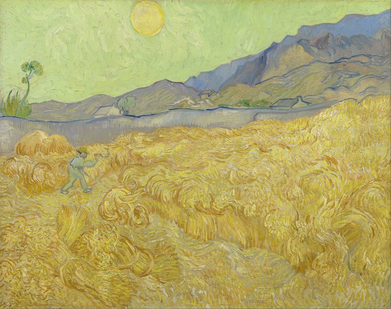 Campo di grano con una falciatrice - Vincent van Gogh