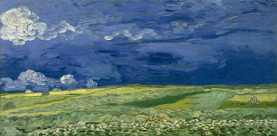 Campo di grano sotto le nuvole temporalesche - Vincent van Gogh