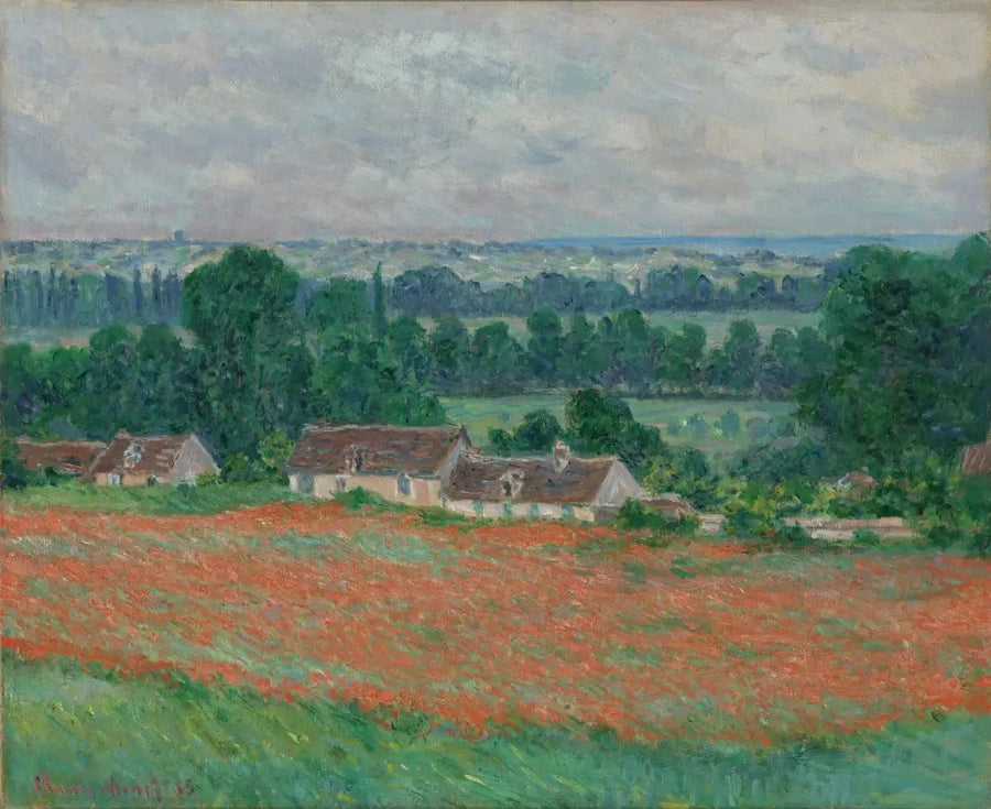 Campo di papaveri a Giverny W997 - Claude Monet