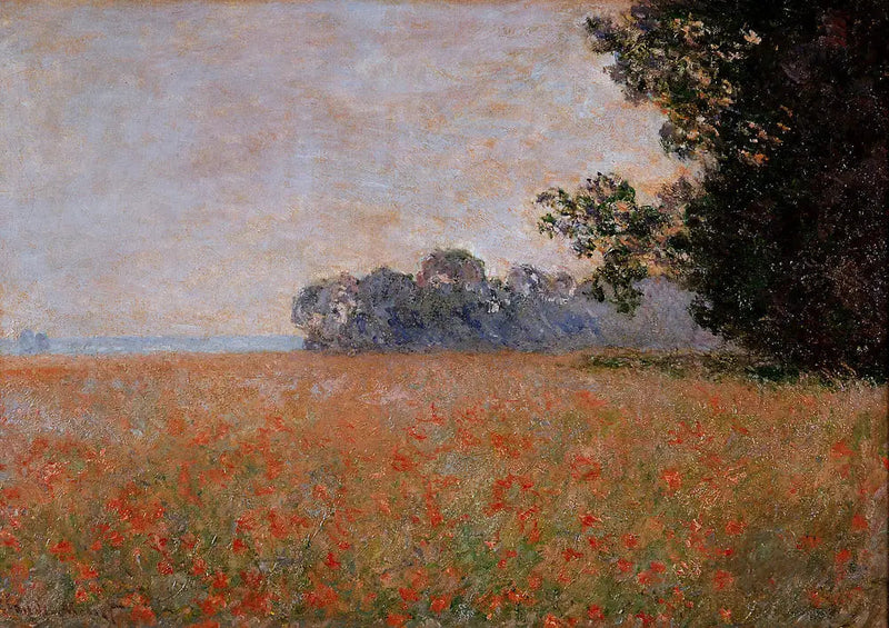 Campo di avena con conchiglie - Claude Monet