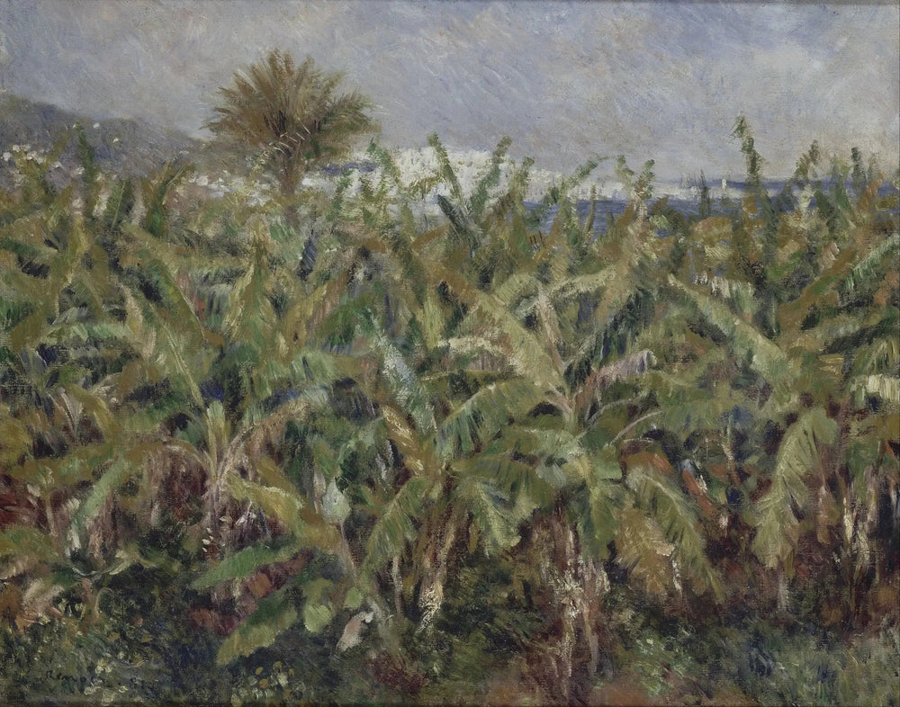 Reproduction du tableau « champ de bananes - Pierre-Auguste Renoir » par Alpha Reproduction en peinture à l’huile