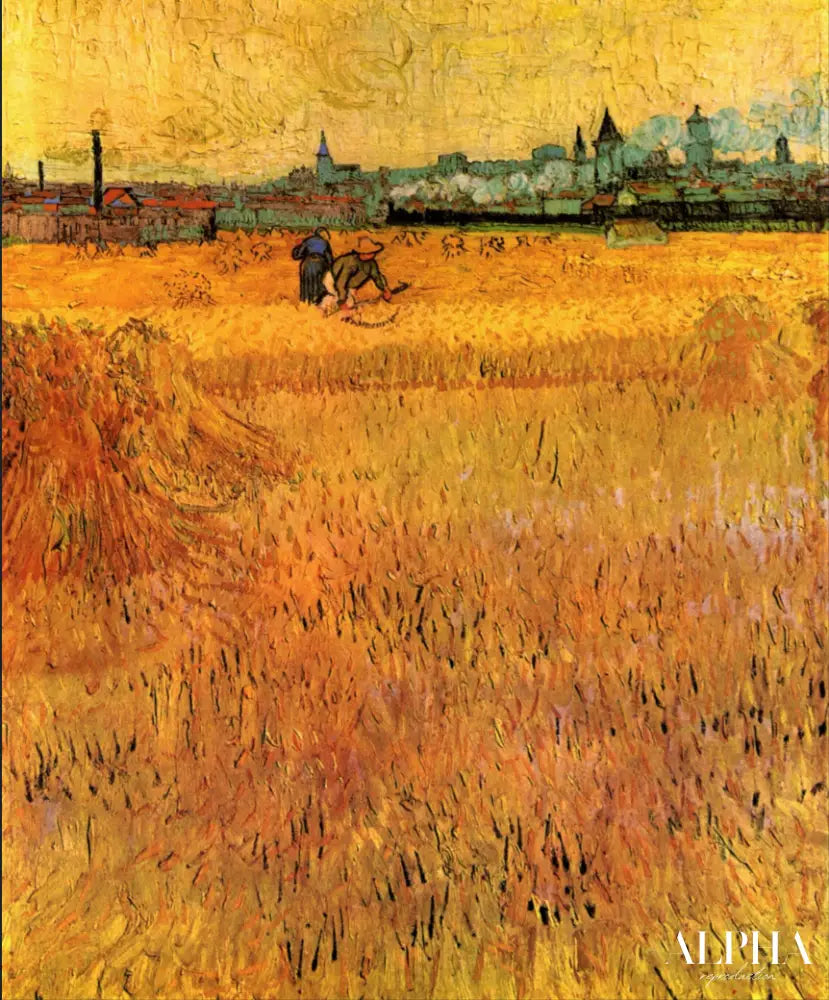 Champ de blé à Arles - Van Gogh - Reproductions de tableaux et peintures haut de gamme