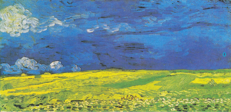 Campo di grano sotto le nuvole temporalesche - Vincent van Gogh
