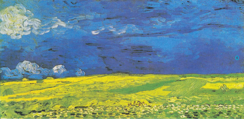 Campo di grano sotto le nuvole temporalesche - Vincent van Gogh