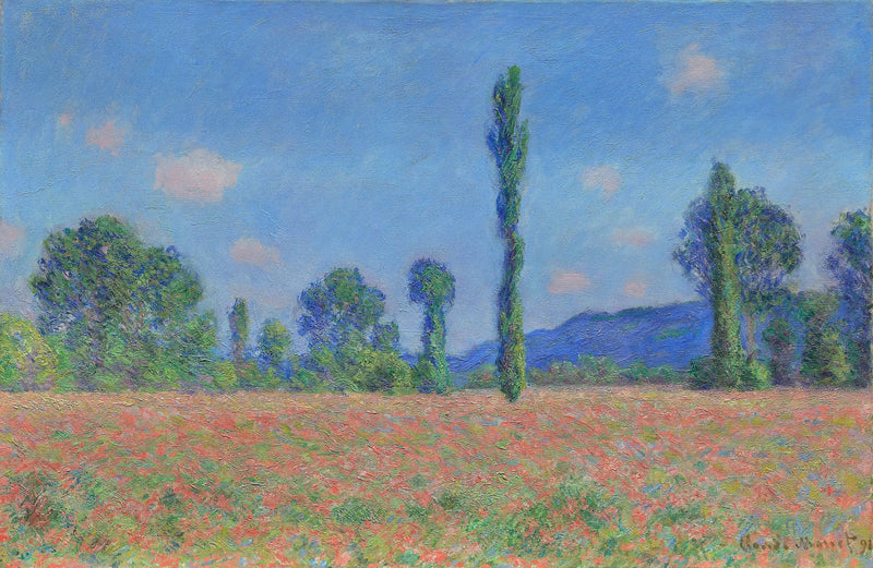 Campo di papaveri a Giverny - Claude Monet