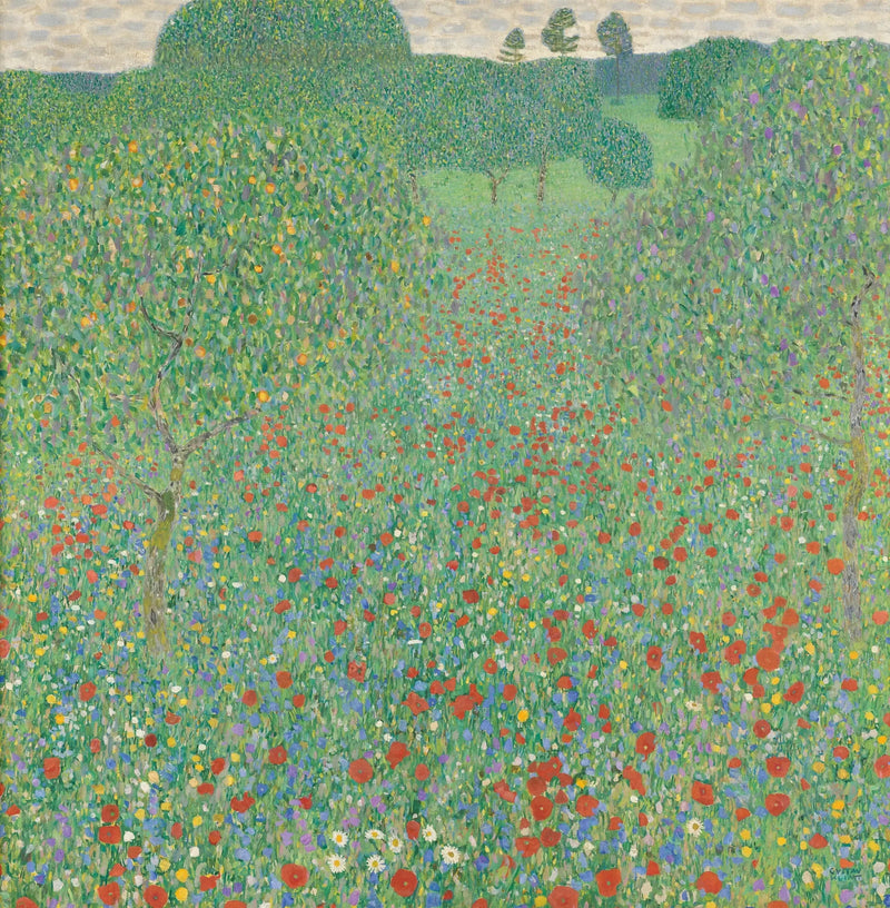 Campo di papaveri - Gustav Klimt
