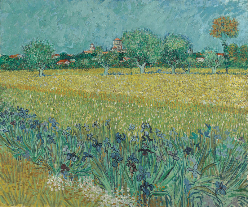 Il Campo di grano con iris - Vincent van Gogh