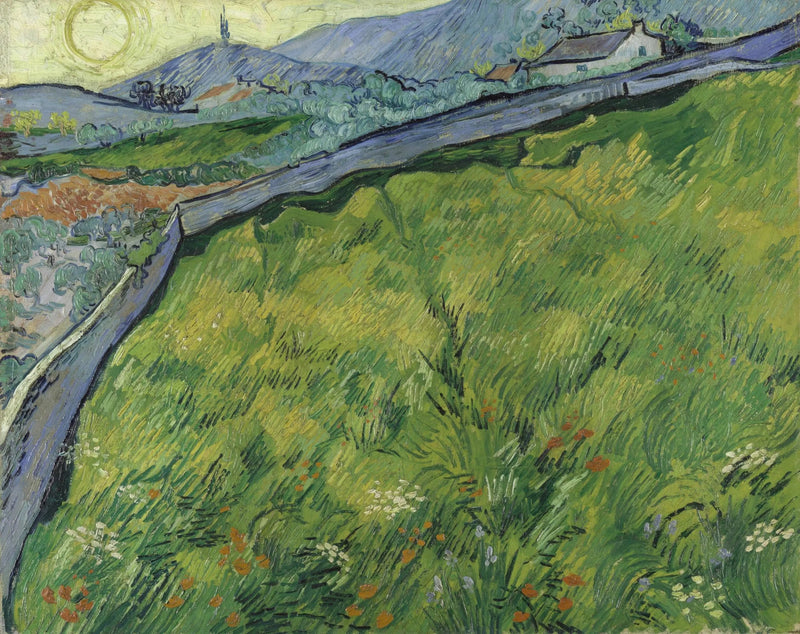 Campo di grano primaverile all'alba - Vincent van Gogh