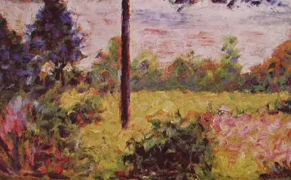 Campi alberati a Barbizon - Georges Seurat