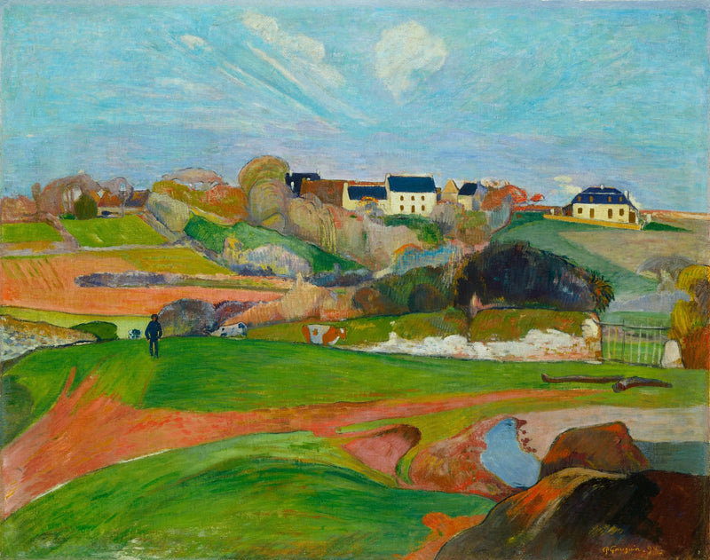 Campi al Pouldu, o Paesaggio al Pouldu - Paul Gauguin
