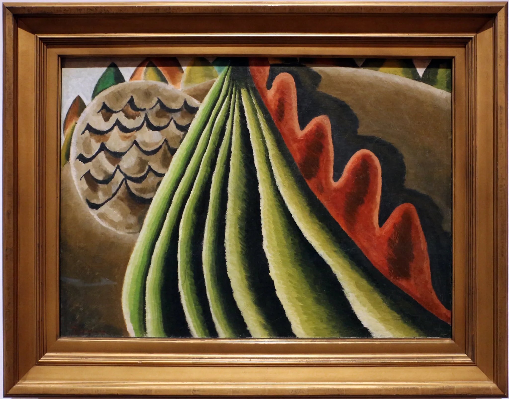 Champs de céréales vus du train - Arthur Dove image 1 reproduction de peinture à l’huile