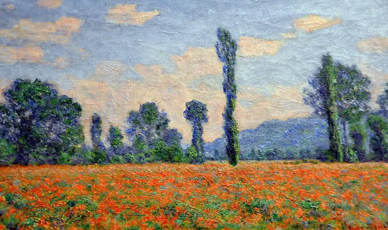 Campi di papaveri a Giverny - Claude Monet