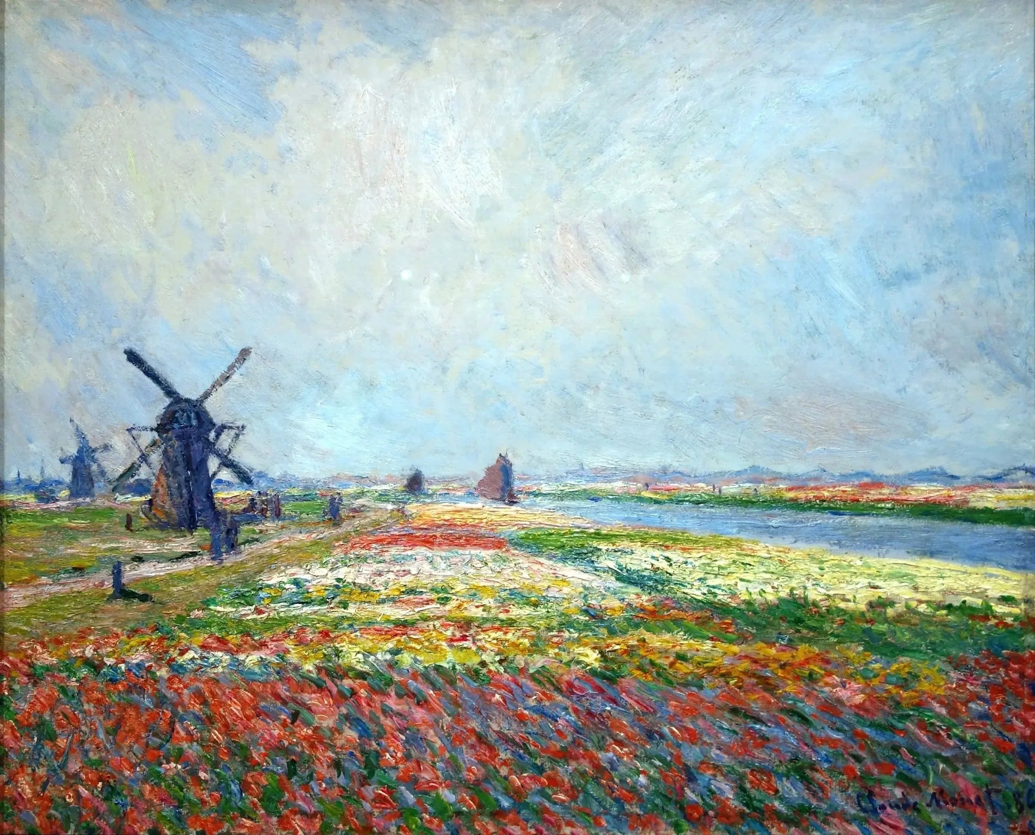 Champs de tulipes près de La Haye - Claude Monet image 1 reproduction réalisée par Alpha Reproduction