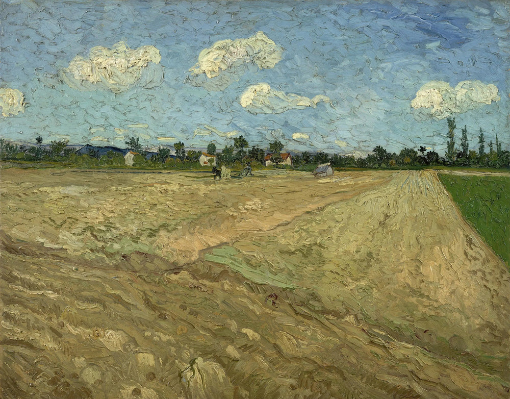 Reproduction du tableau « Champs labourés - Vincent van Gogh » par Alpha Reproduction en peinture à l’huile