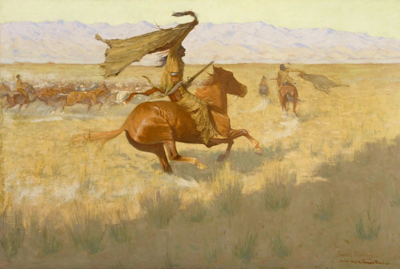 Cambio di proprietario (La Bousculade ; Voleurs de chevaux) - Frederic Remington