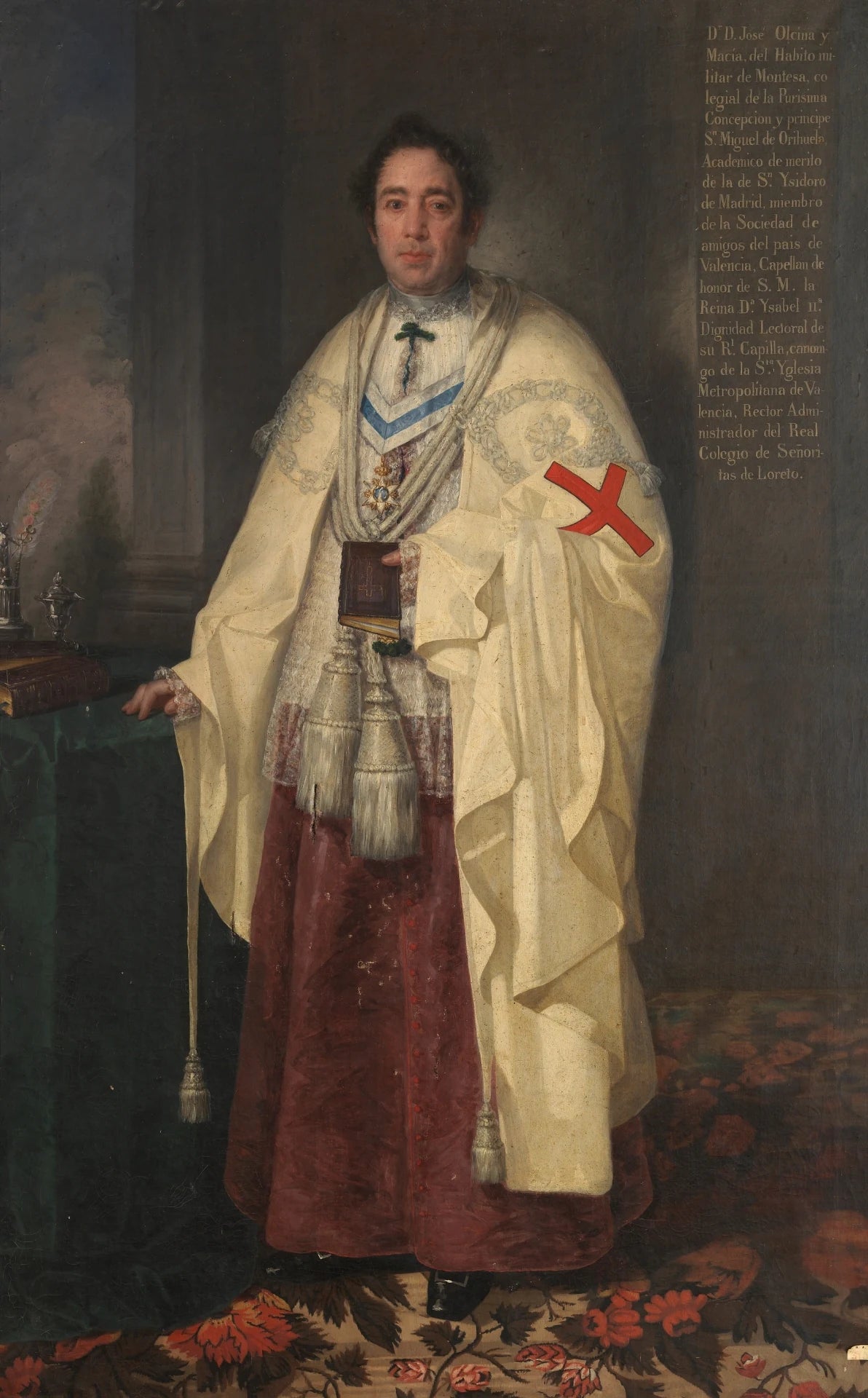 Chanoine José Olcina et Macía Chevalier de Montesa - José Gutiérrez de la Vega