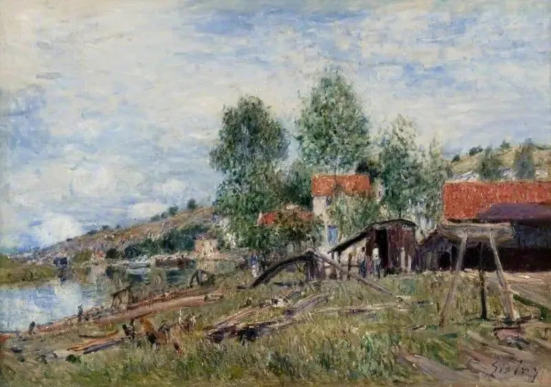 Cantiere navale di Saint-Mammès - Alfred Sisley