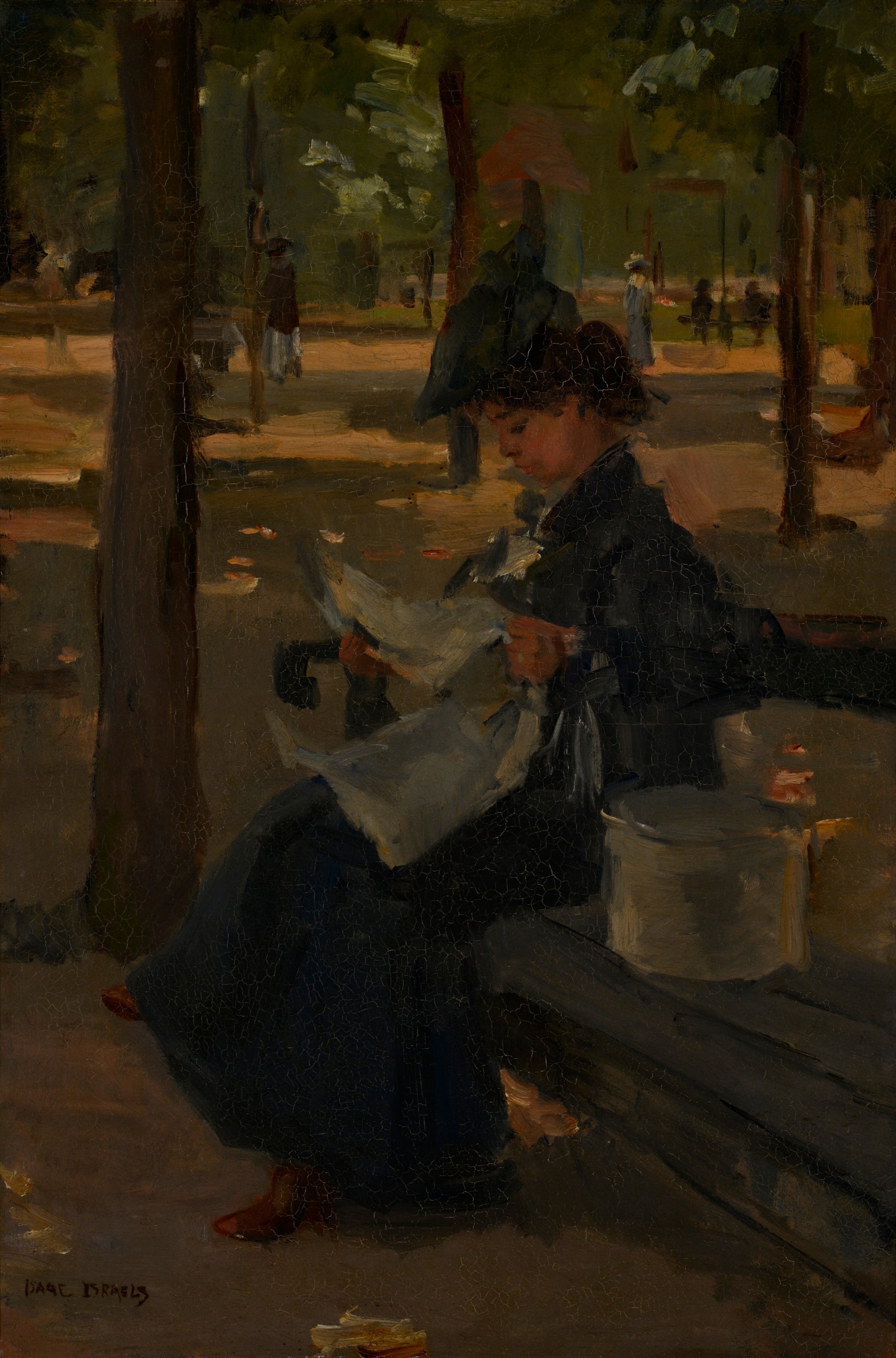 Chapelier dans un parc - Isaac Israëls - Alpha Reproduction