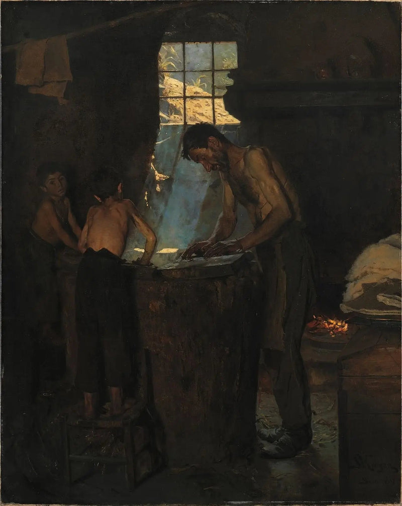 Cappellai in un villaggio italiano - Peder Severin Krøyer