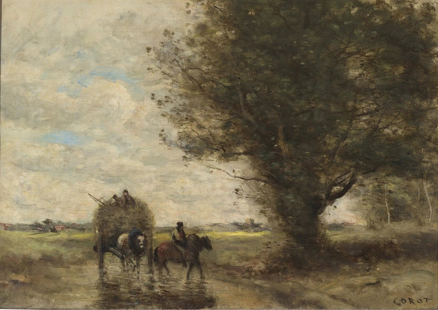 Carro di fieno - Jean-Baptiste Camille Corot