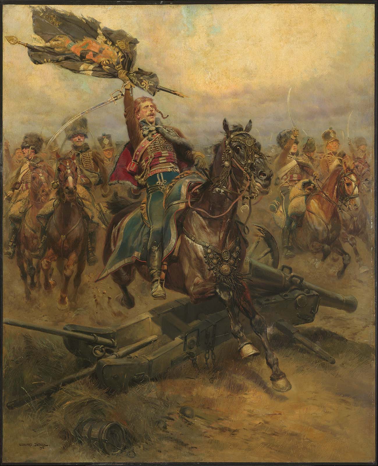 Charge de cavalerie - Édouard Detaille image 1 copie de tableau peinte à la main