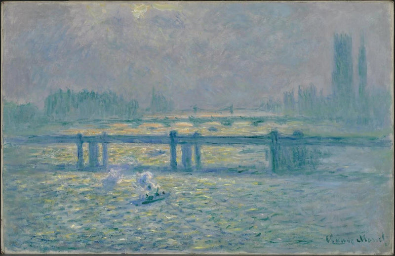 Ponte di Charing Cross, riflessi sul Tamigi - Claude Monet