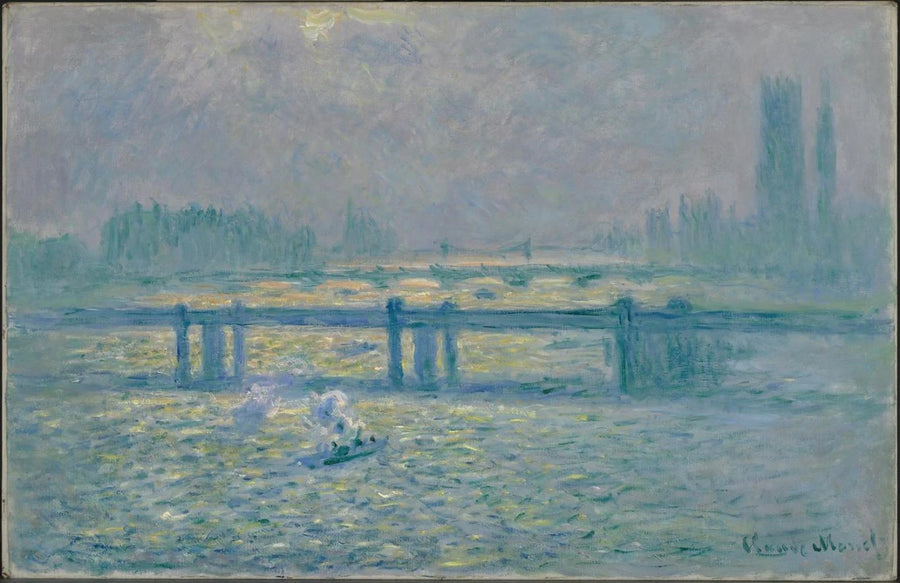 Ponte di Charing Cross, riflessi sul Tamigi - Claude Monet