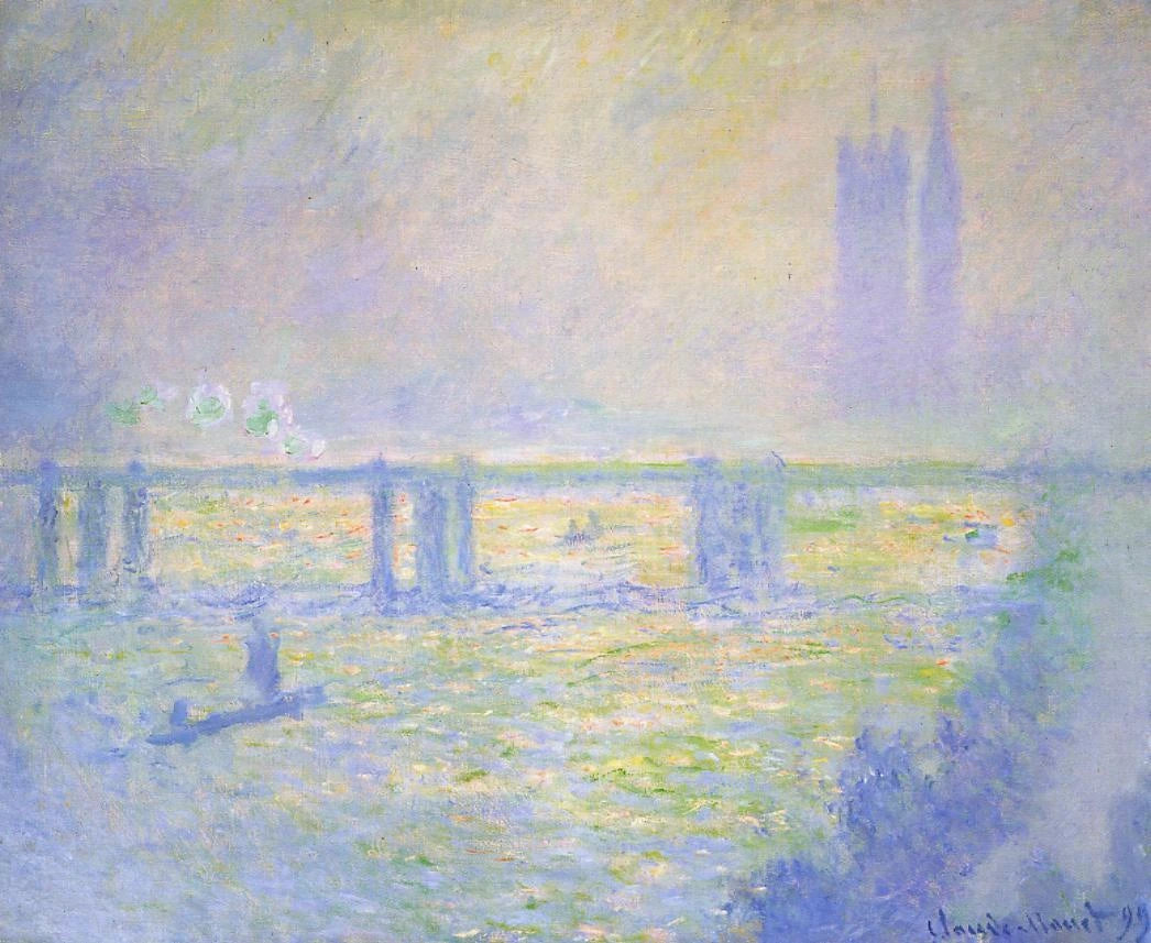 Ponte Charing Cross, Santa Barbara W1522 - Claude Monet
