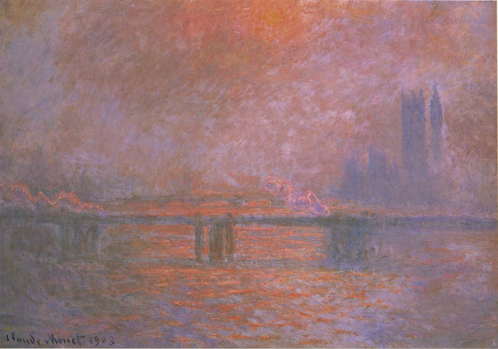 Ponte di Charing Cross, il Tamigi - Claude Monet