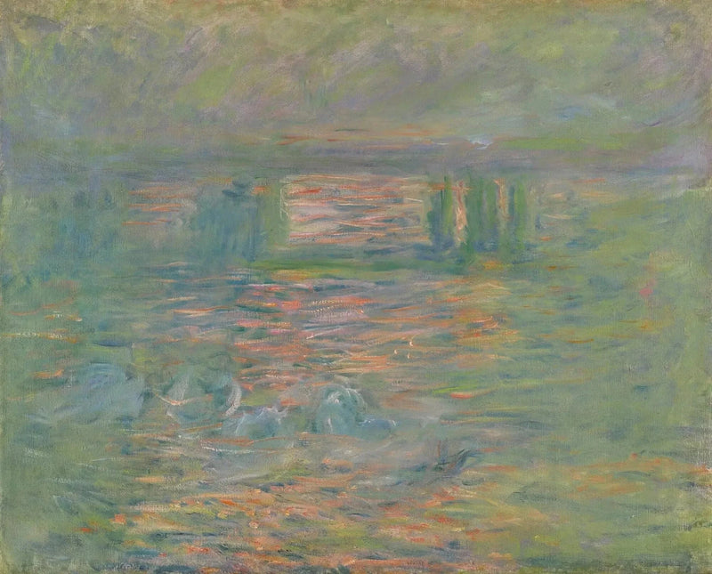 Ponte Charing Cross, riflessi rosa - Claude Monet