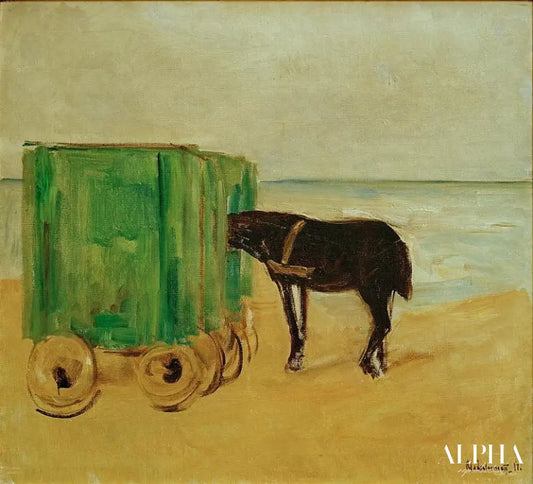 Chariot de bain vert - Max Liebermann - Reproductions de tableaux et peintures haut de gamme