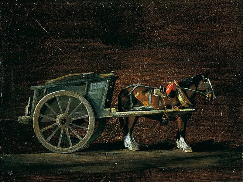 Carro di fattoria, cavallo trainato - John Constable