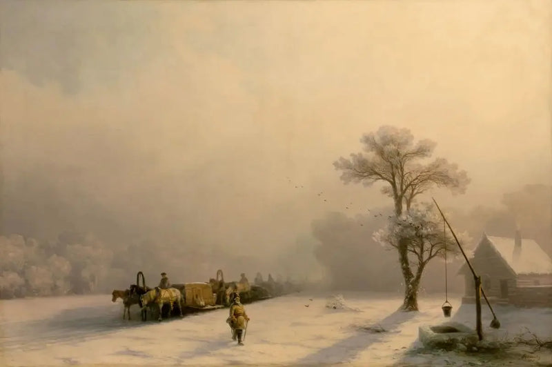 Carri di inverno in viaggio - Ivan Aïvazovski