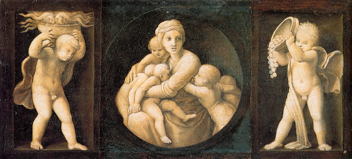 Beneficenza, 1507 - Raphaël, predella Baglioni
