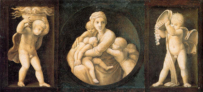 Beneficenza, 1507 - Raphaël, predella Baglioni