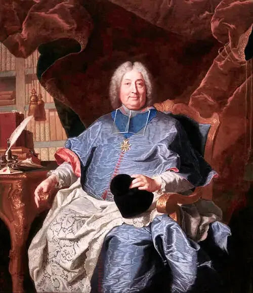 Charles Gaspard Guillaume de Vintimille du Luc, archevêque de Paris (1656-1746) - Hyacinthe Rigaud image 1 copie de tableau peinte à la main