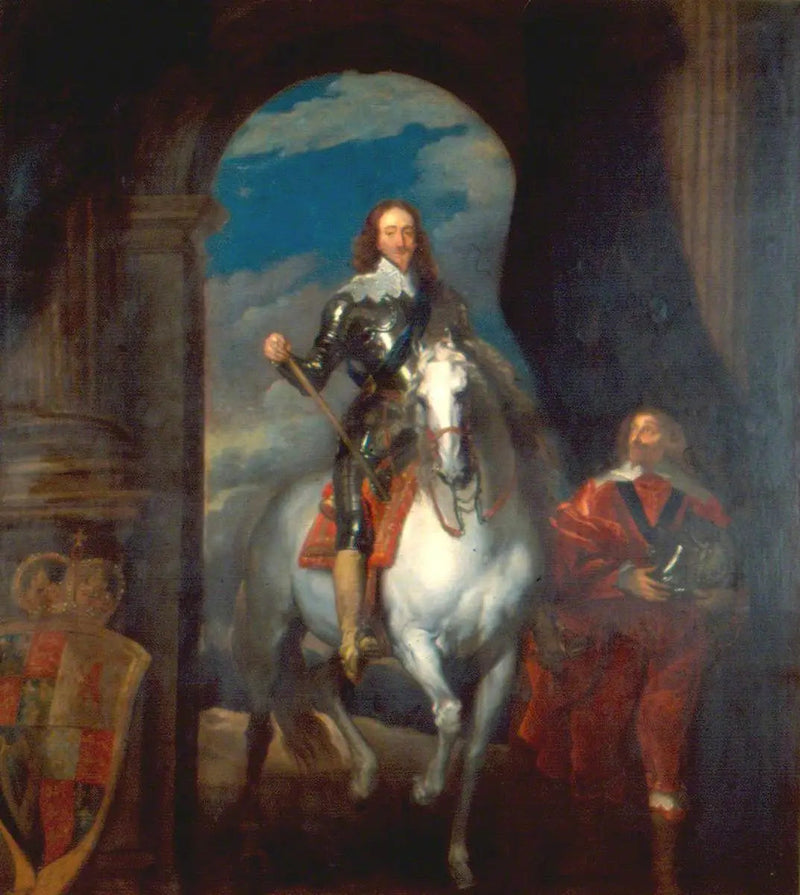 Carlo I (1600-1649), a cavallo - Antoine van Dyck