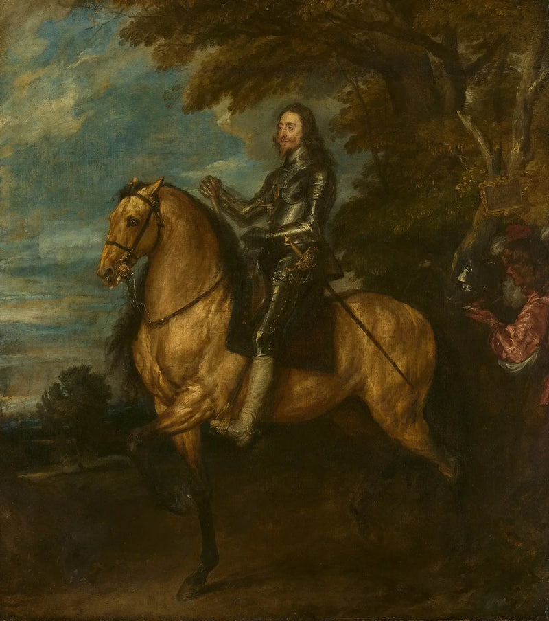Carlo I (1600-1649) a cavallo - Antoine van Dyck