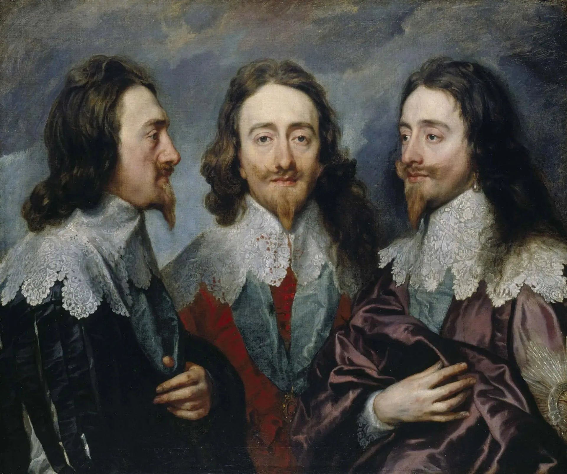 Charles Ier (en trois positions) - Antoine van Dyck image 1 tableau peint à l’huile sur toile
