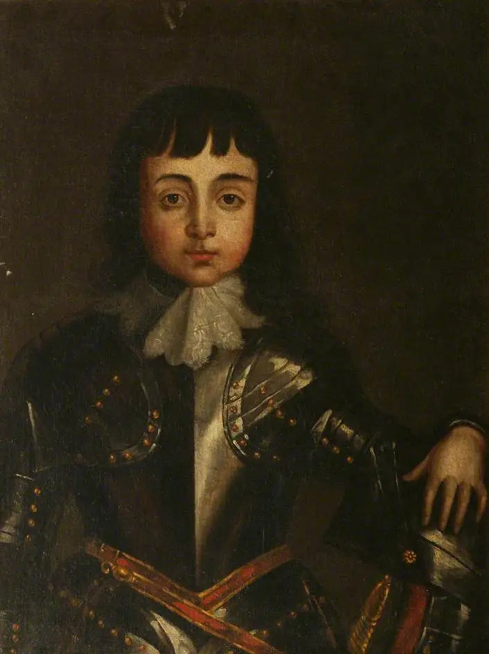 Carlo II (1630–1685), bambino (versione di un dettaglio di un ritratto di gruppo) - Antoine van Dyck