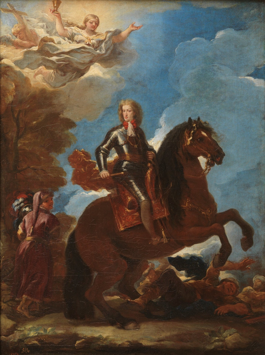Carlo II, re di Spagna, a cavallo - Luca Giordano