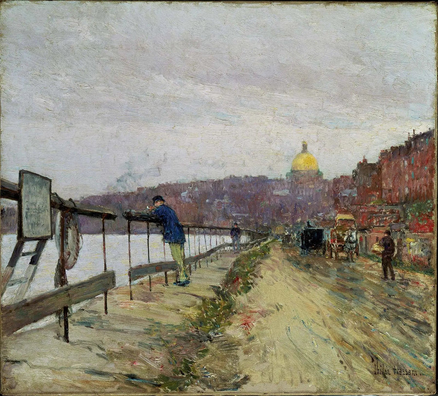 Charles River e Beacon Hill - Childe Hassam