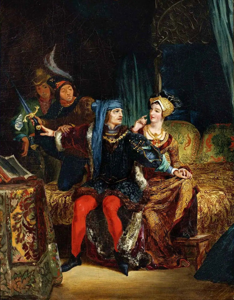Carlo VI e Odette de Champdivers - Eugène Delacroix