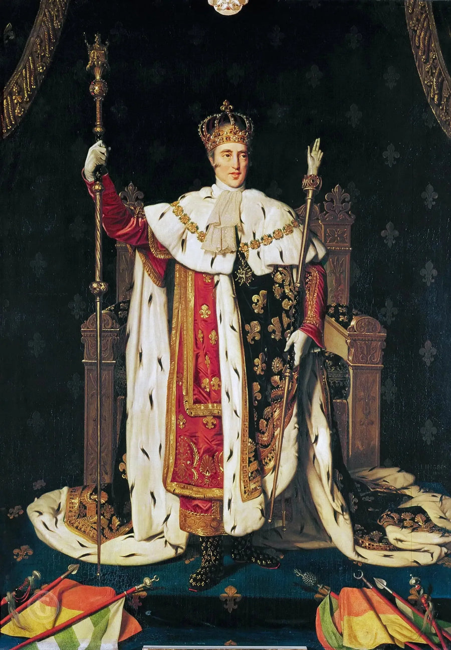 Carlo X in costume di incoronazione - Jean-Auguste-Dominique Ingres