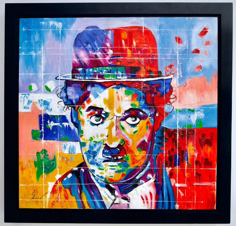 Charlie Chaplin Pop Art | Dimensioni: 55 x 55 cm