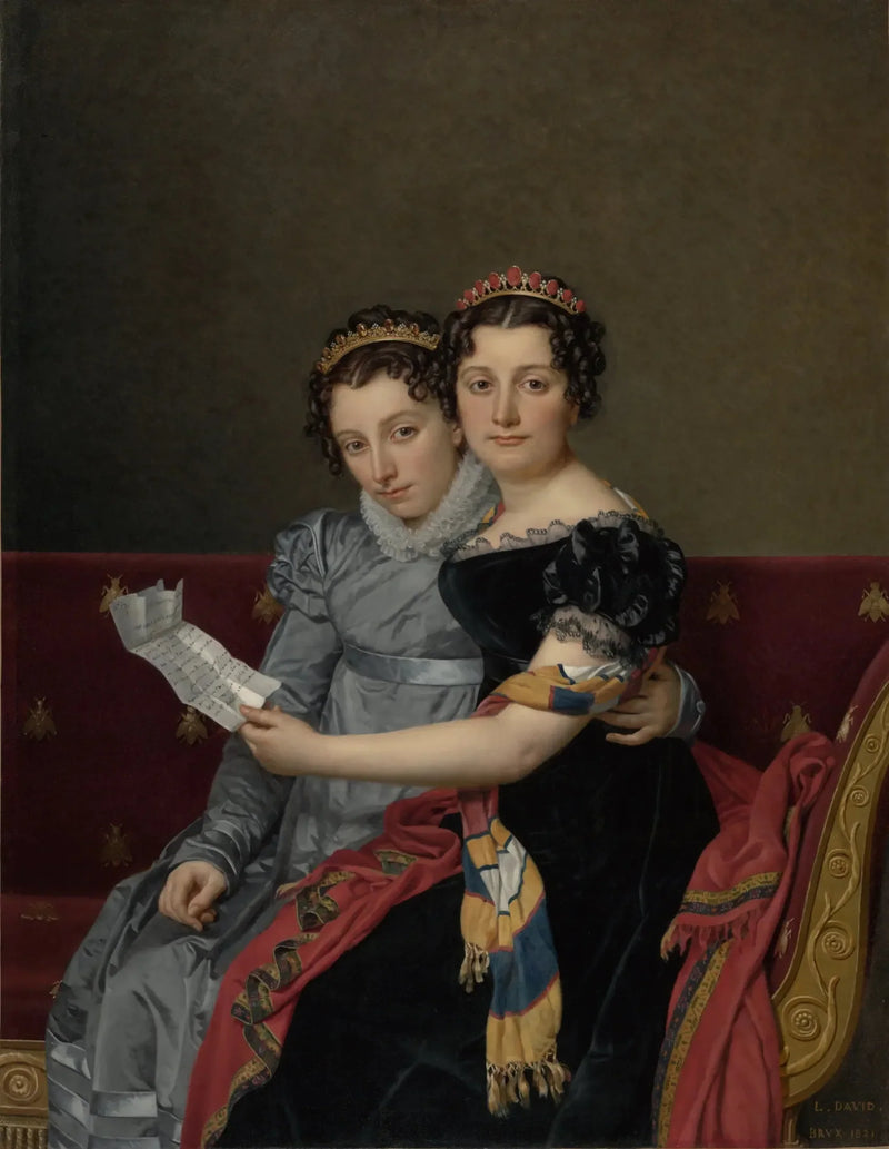 Charlotte e Zénaïde Bonaparte - Jacques-Louis David