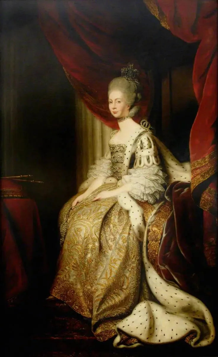 Charlotte-Sophie de Mecklembourg-Strelitz (1744–1818), reine consort de George III - Joshua Reynolds image 1 reproduction de peinture à l’huile