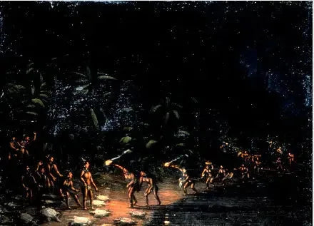 Chasse à la tortue - George Catlin image 1 reproduction de peinture à l’huile