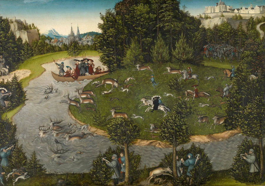 Caccia al cervo dell'elettore Federico il Saggio - Lucas Cranach il Vecchio
