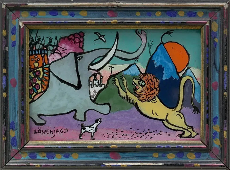 Caccia al leone - Vassily Kandinsky